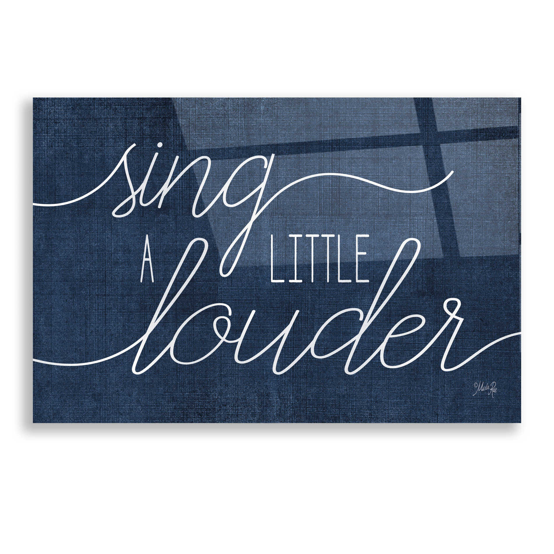 Epic Art 'Sing a Little Louder' by Marla Rae, Acrylic Glass Wall Art,16x12