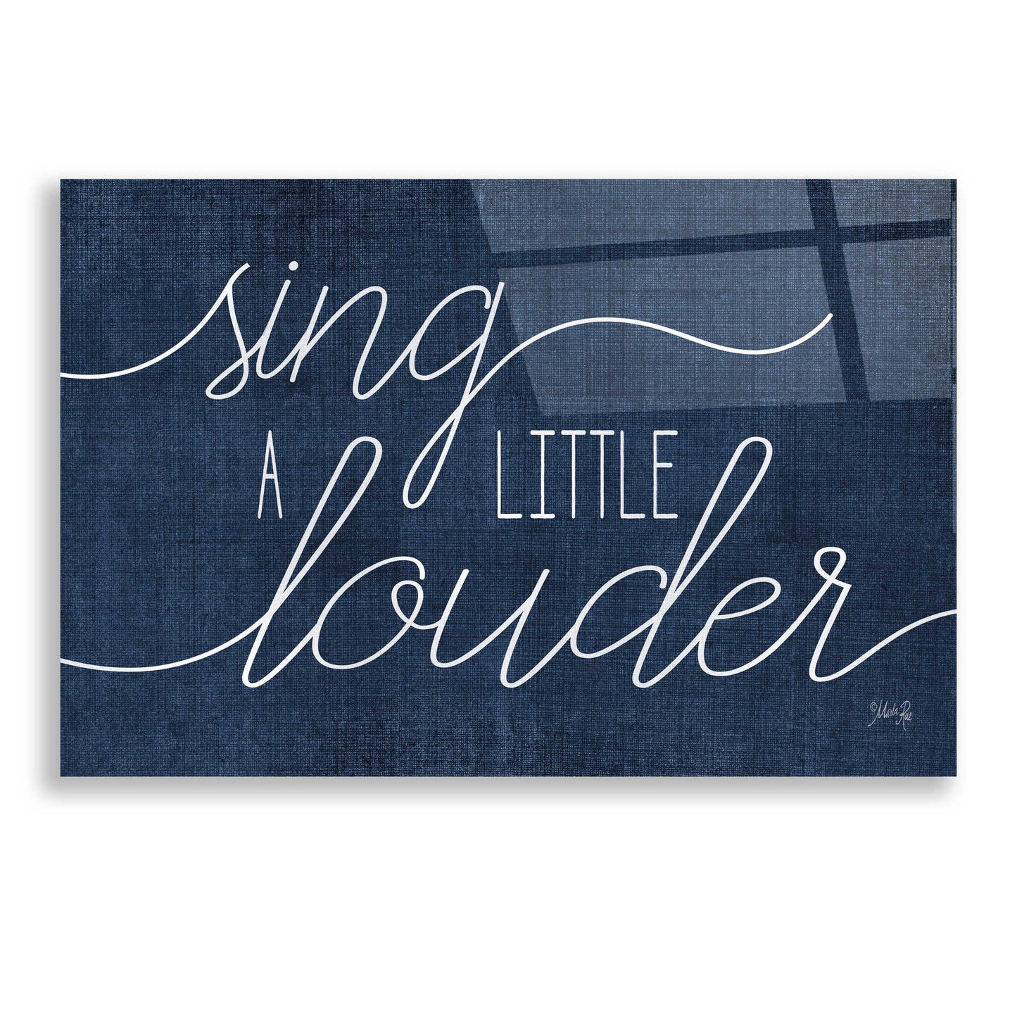 Epic Art 'Sing a Little Louder' by Marla Rae, Acrylic Glass Wall Art,24x16