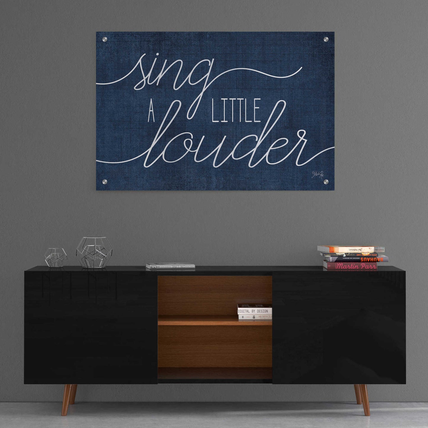 Epic Art 'Sing a Little Louder' by Marla Rae, Acrylic Glass Wall Art,36x24