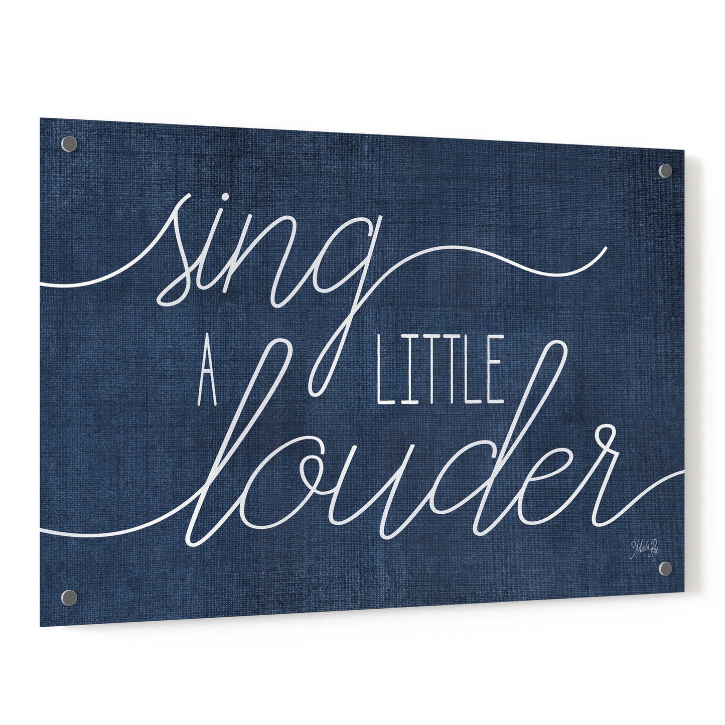 Epic Art 'Sing a Little Louder' by Marla Rae, Acrylic Glass Wall Art,36x24