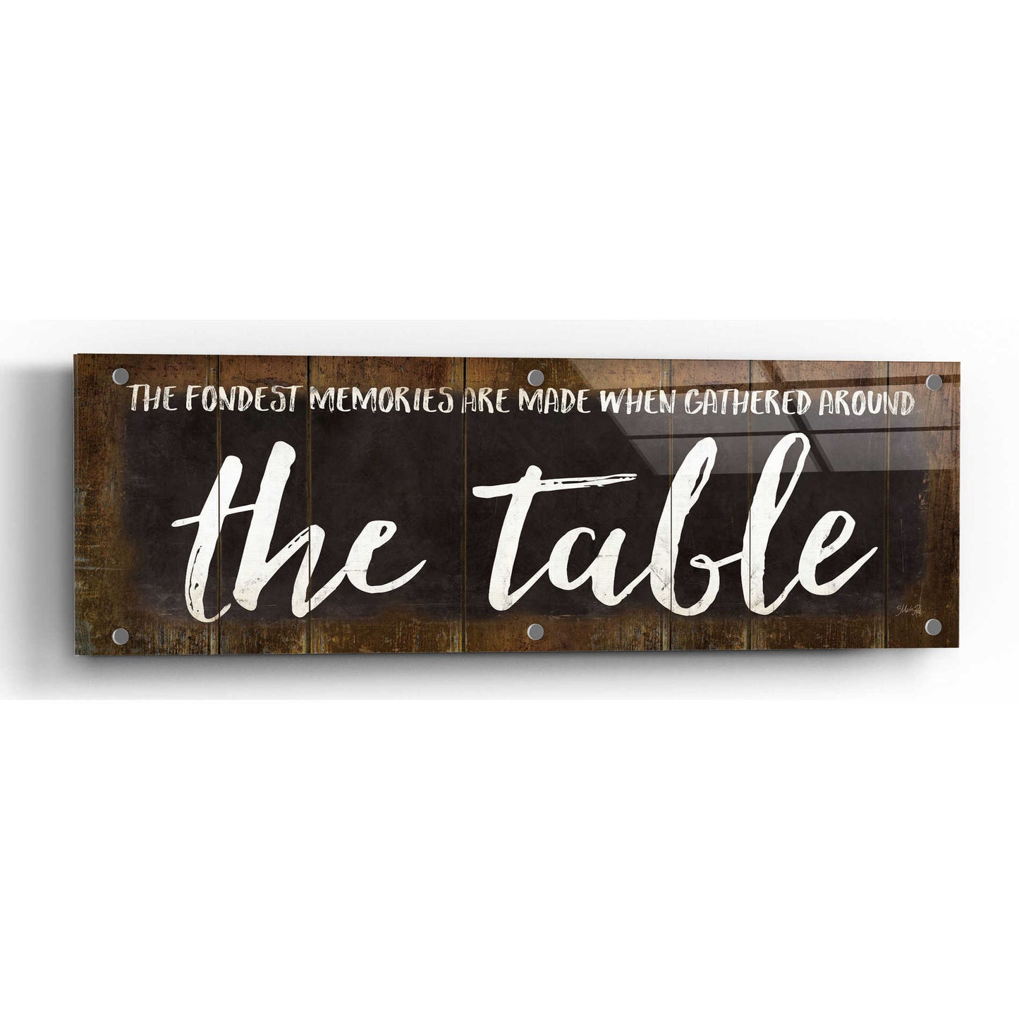 Epic Art 'The Table' by Marla Rae, Acrylic Glass Wall Art,36x12