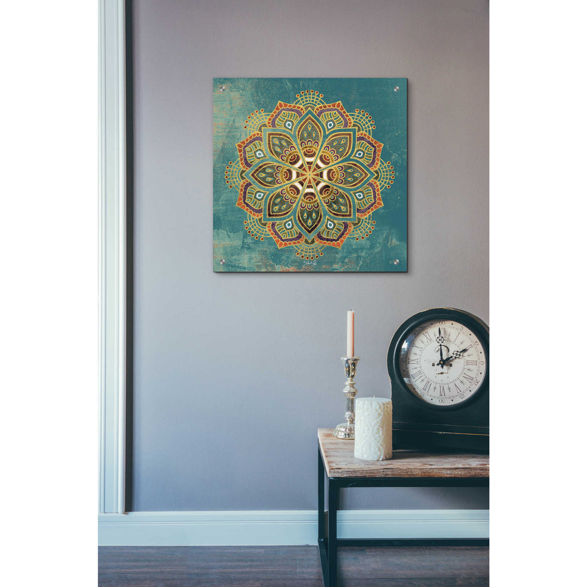 Epic Art 'Boho Medallion I' by Marla Rae, Acrylic Glass Wall Art,24x24