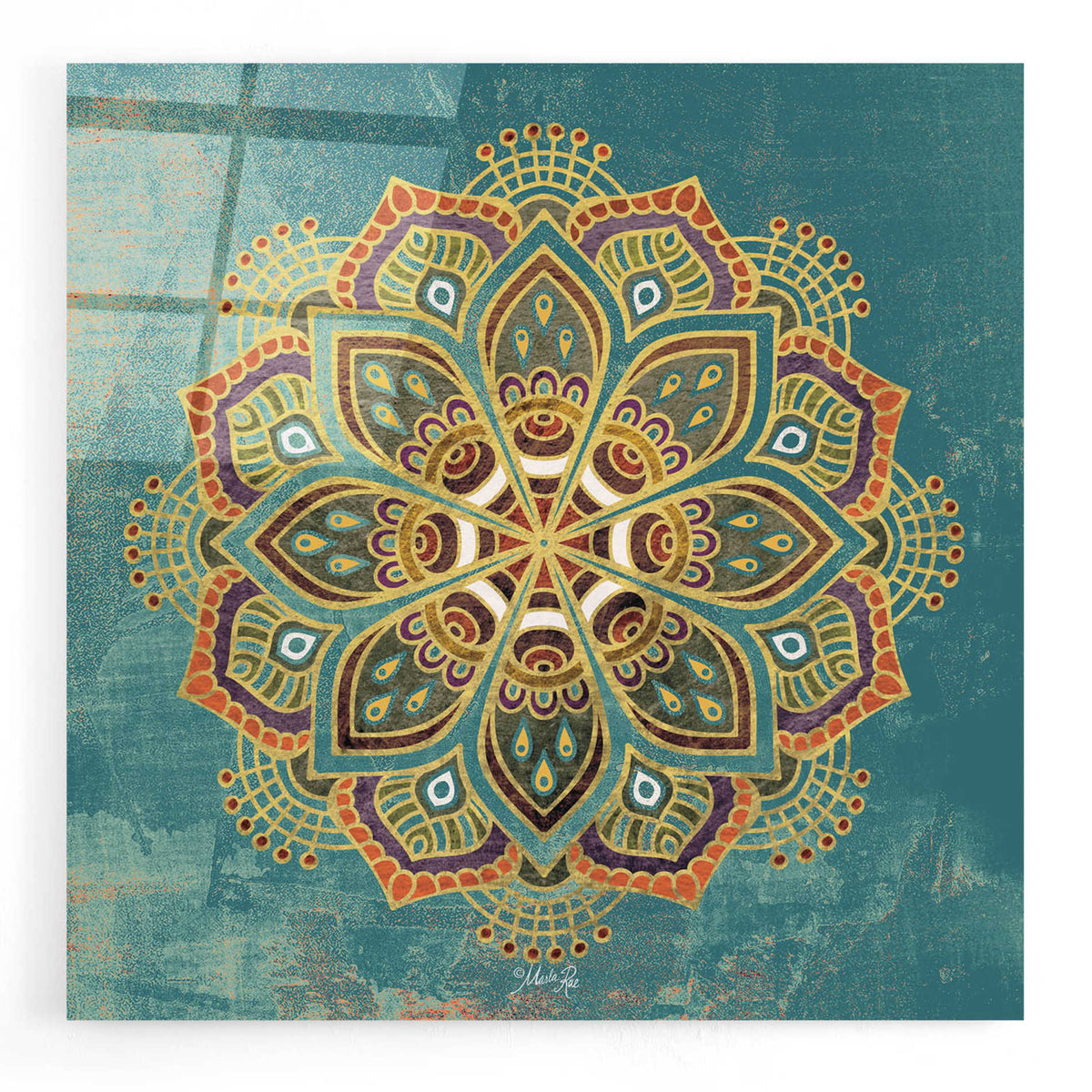 Epic Art 'Boho Medallion I' by Marla Rae, Acrylic Glass Wall Art