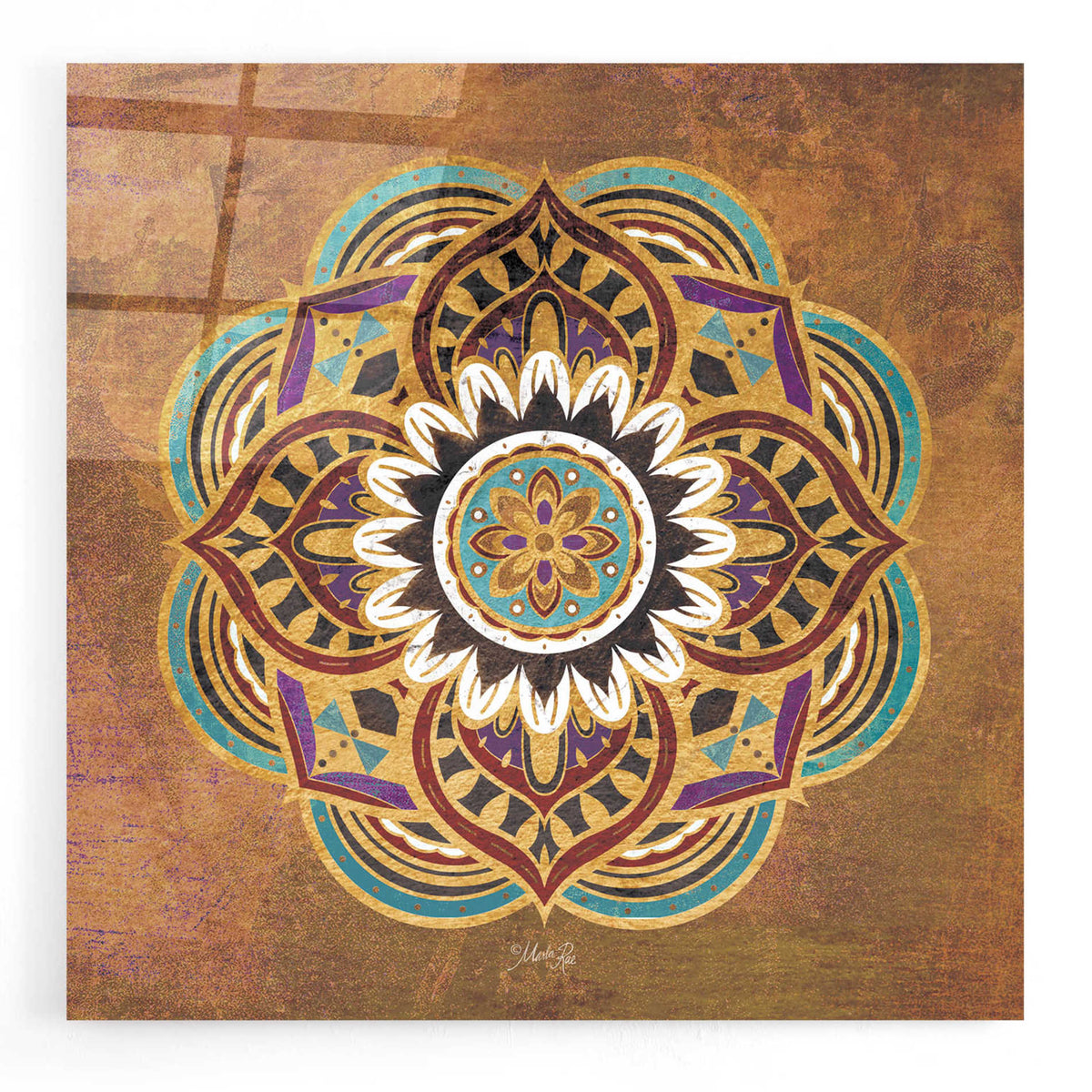 Epic Art 'Boho Medallion II' by Marla Rae, Acrylic Glass Wall Art