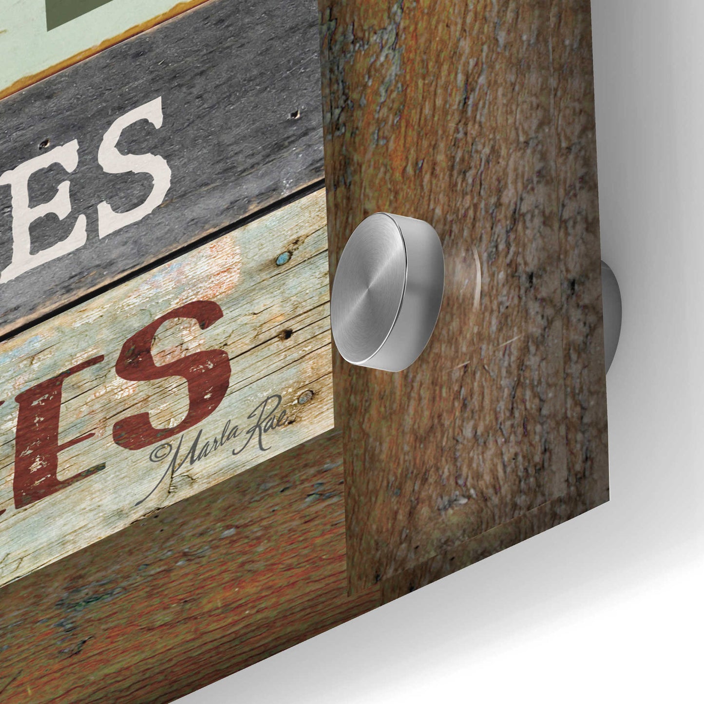 Epic Art 'Cabin Rules' by Marla Rae, Acrylic Glass Wall Art,12x36