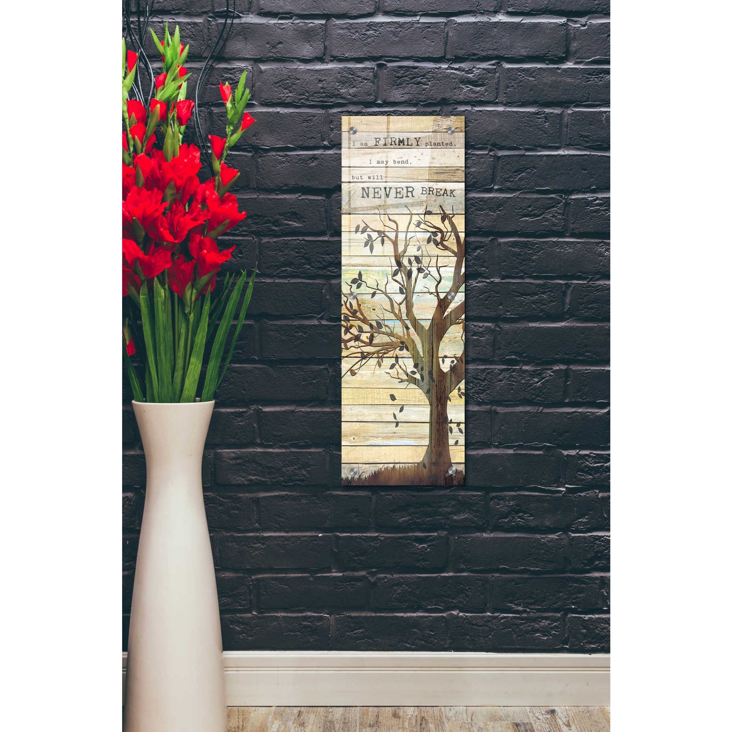 Epic Art 'I Am Firmly Planted' by Marla Rae, Acrylic Glass Wall Art,12x36