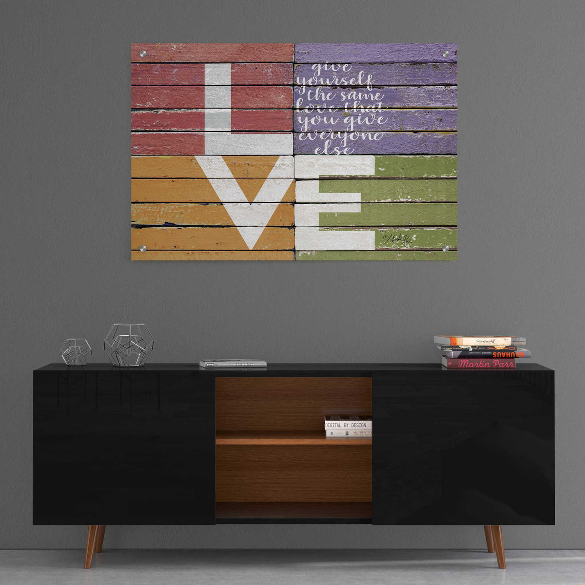 Epic Art 'Give Yourself the Same Love' by Marla Rae, Acrylic Glass Wall Art,36x24
