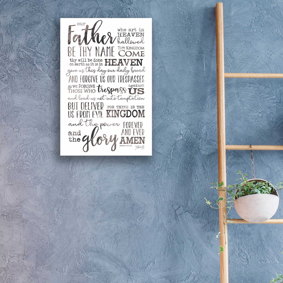 Epic Art 'Our Father' by Marla Rae, Acrylic Glass Wall Art,16x24