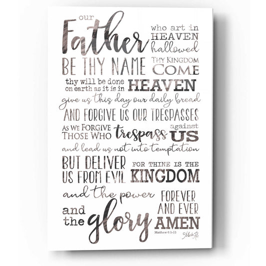 Epic Art 'Our Father' by Marla Rae, Acrylic Glass Wall Art