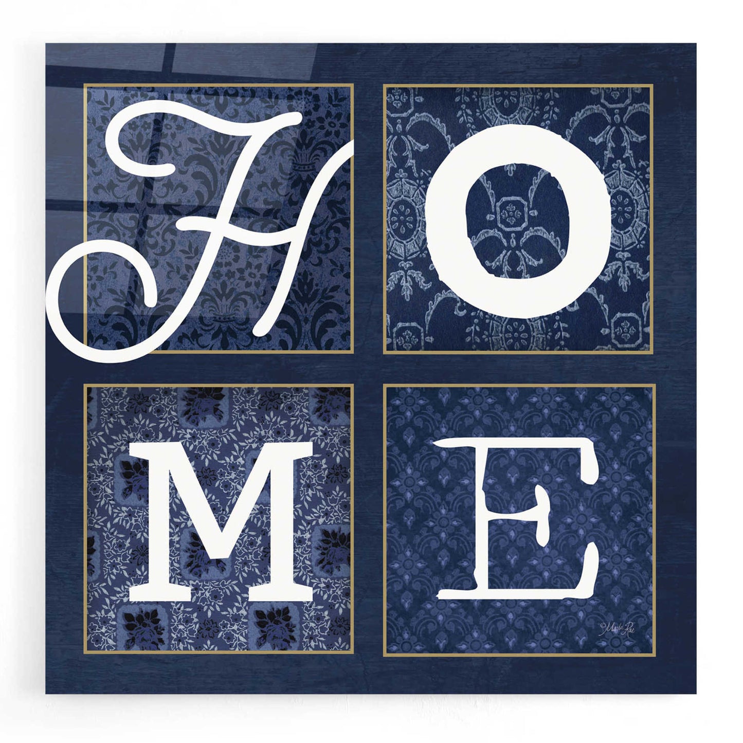 Epic Art 'HOME Squared' by Marla Rae, Acrylic Glass Wall Art