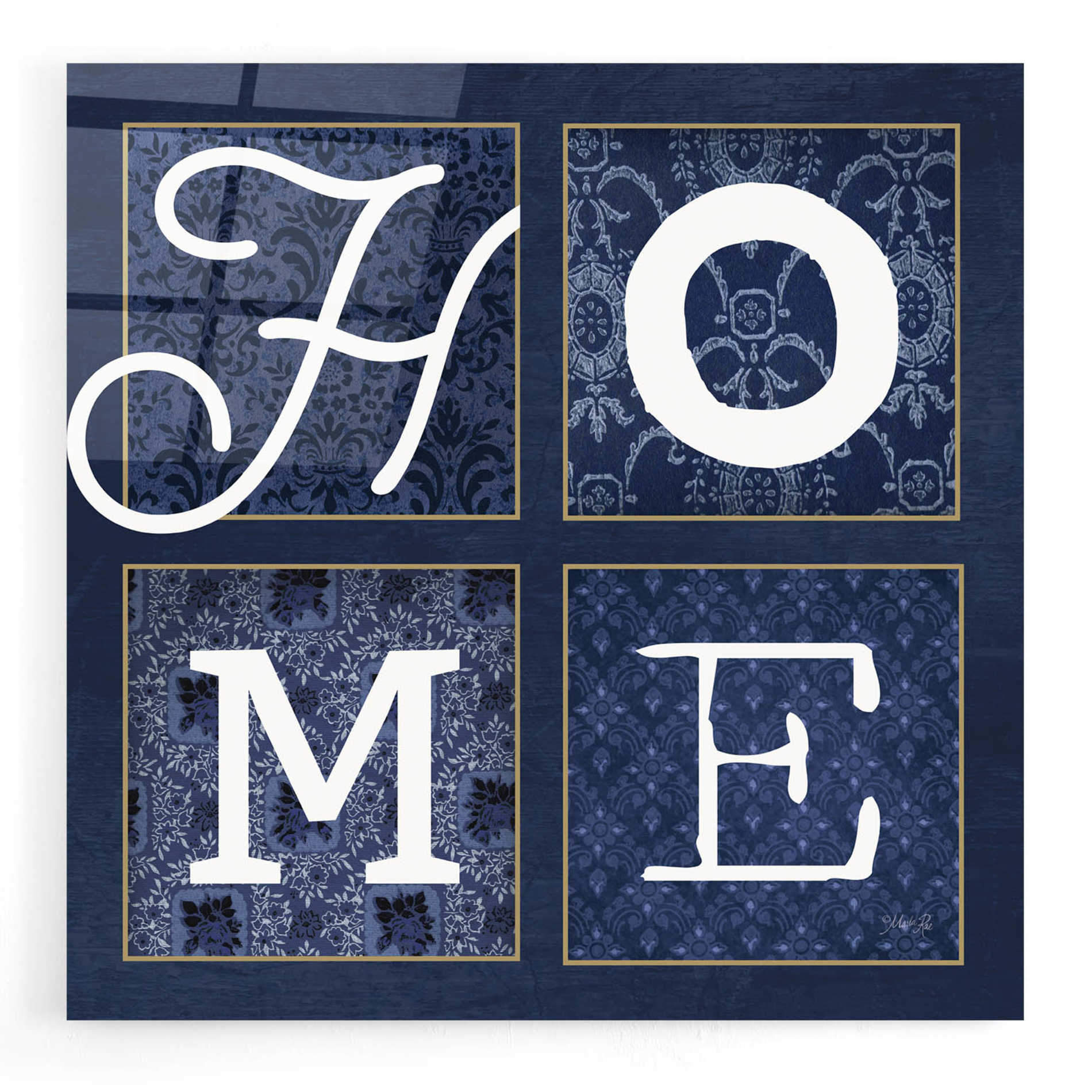 Epic Art 'HOME Squared' by Marla Rae, Acrylic Glass Wall Art