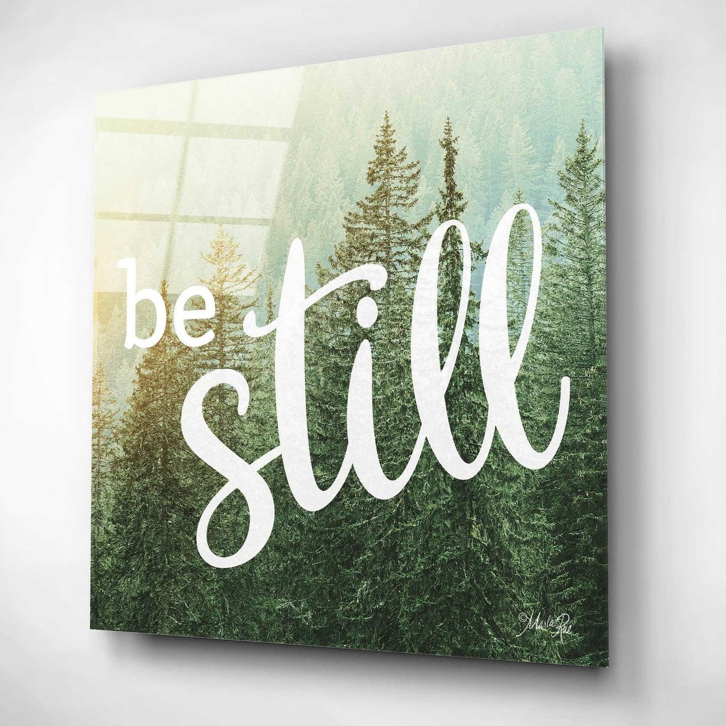 Epic Art 'Be Still' by Marla Rae, Acrylic Glass Wall Art,12x12