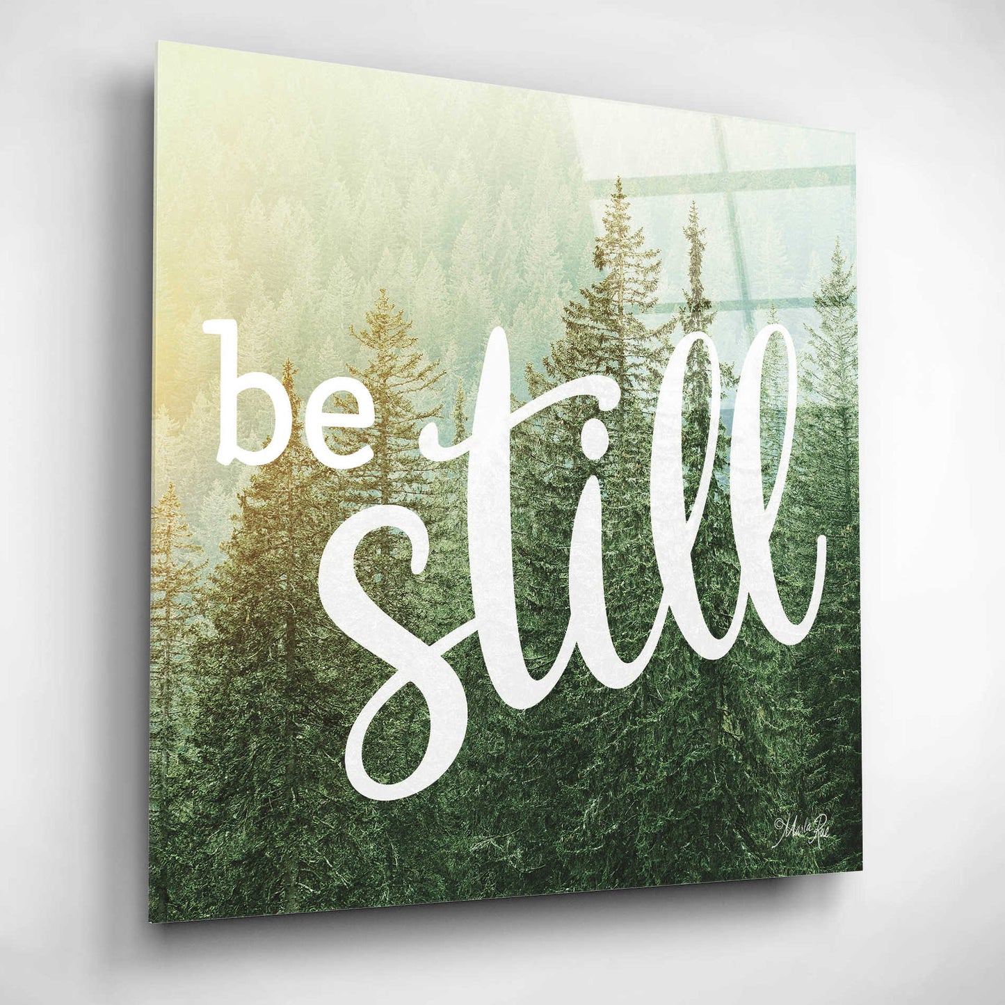 Epic Art 'Be Still' by Marla Rae, Acrylic Glass Wall Art,12x12