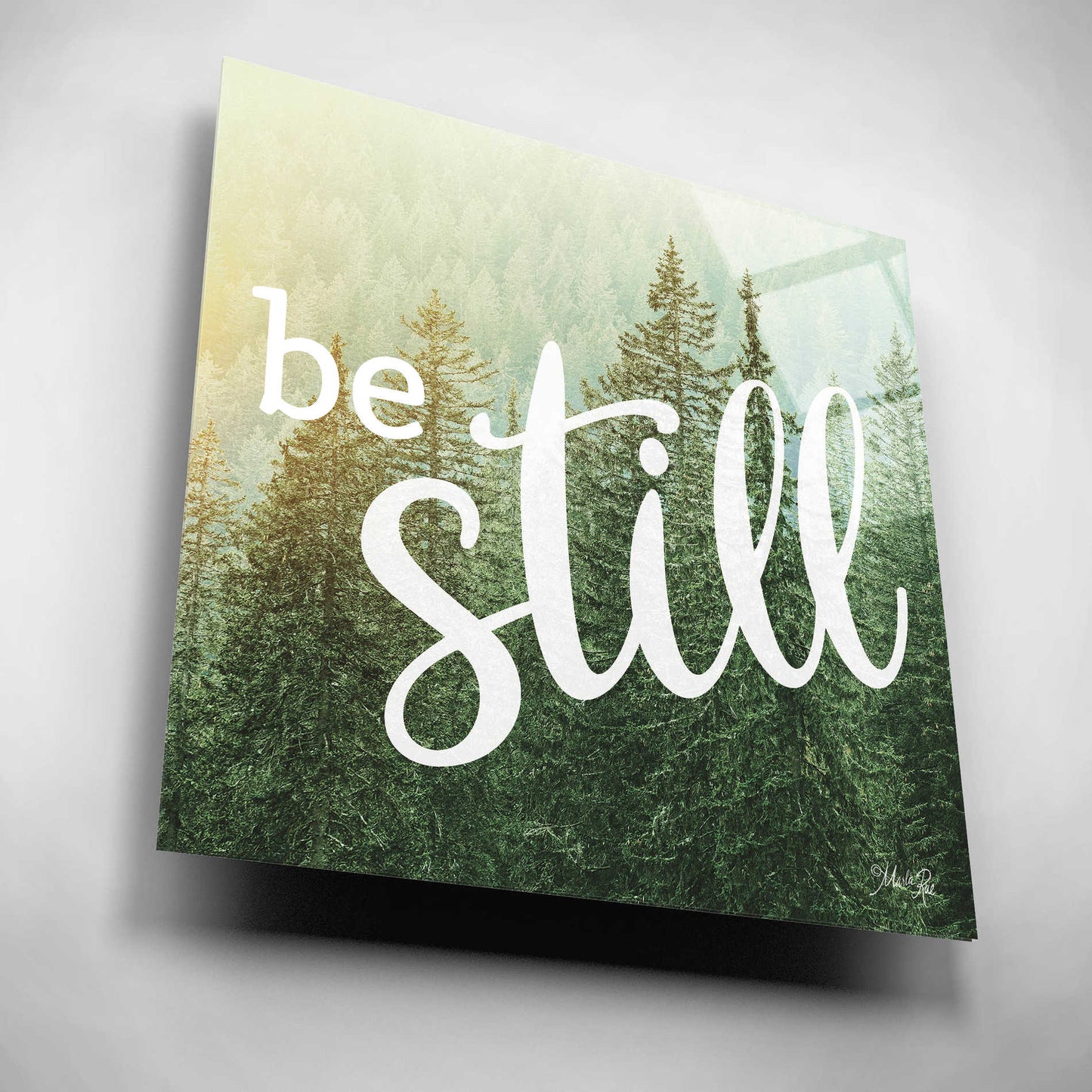 Epic Art 'Be Still' by Marla Rae, Acrylic Glass Wall Art,12x12