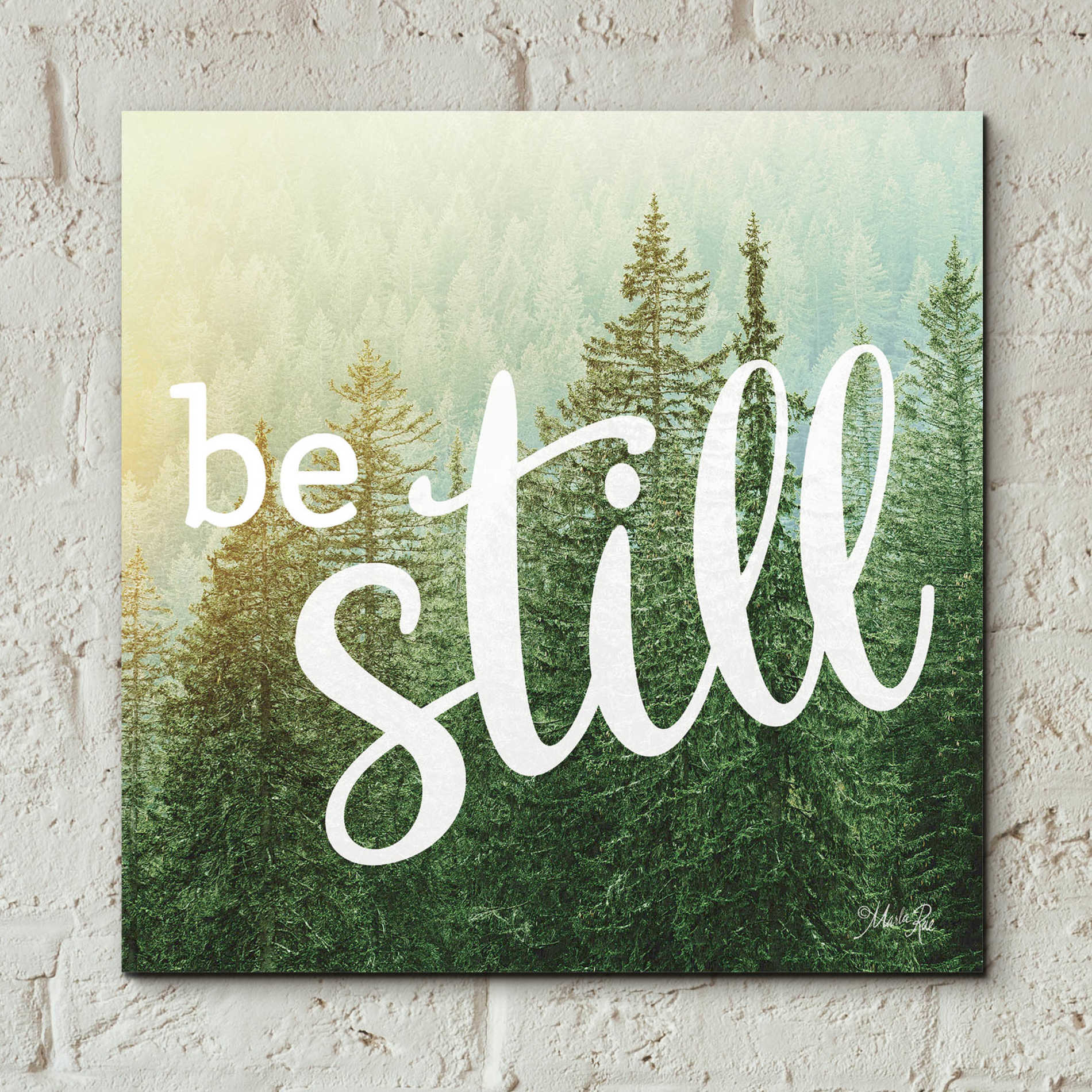 Epic Art 'Be Still' by Marla Rae, Acrylic Glass Wall Art,12x12