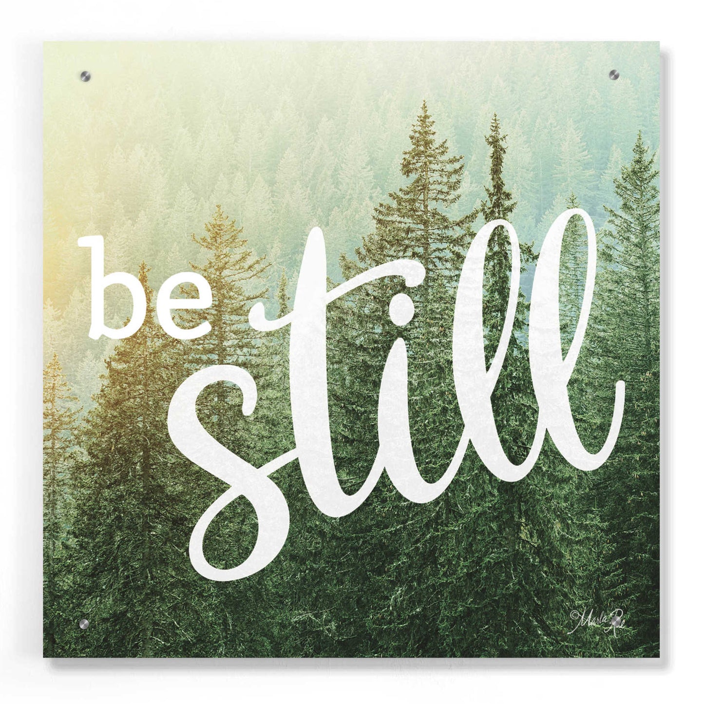 Epic Art 'Be Still' by Marla Rae, Acrylic Glass Wall Art,24x24