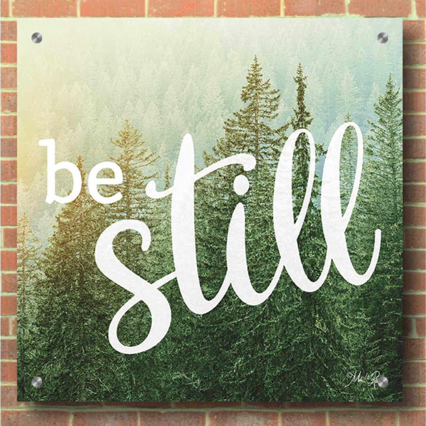 Epic Art 'Be Still' by Marla Rae, Acrylic Glass Wall Art,36x36