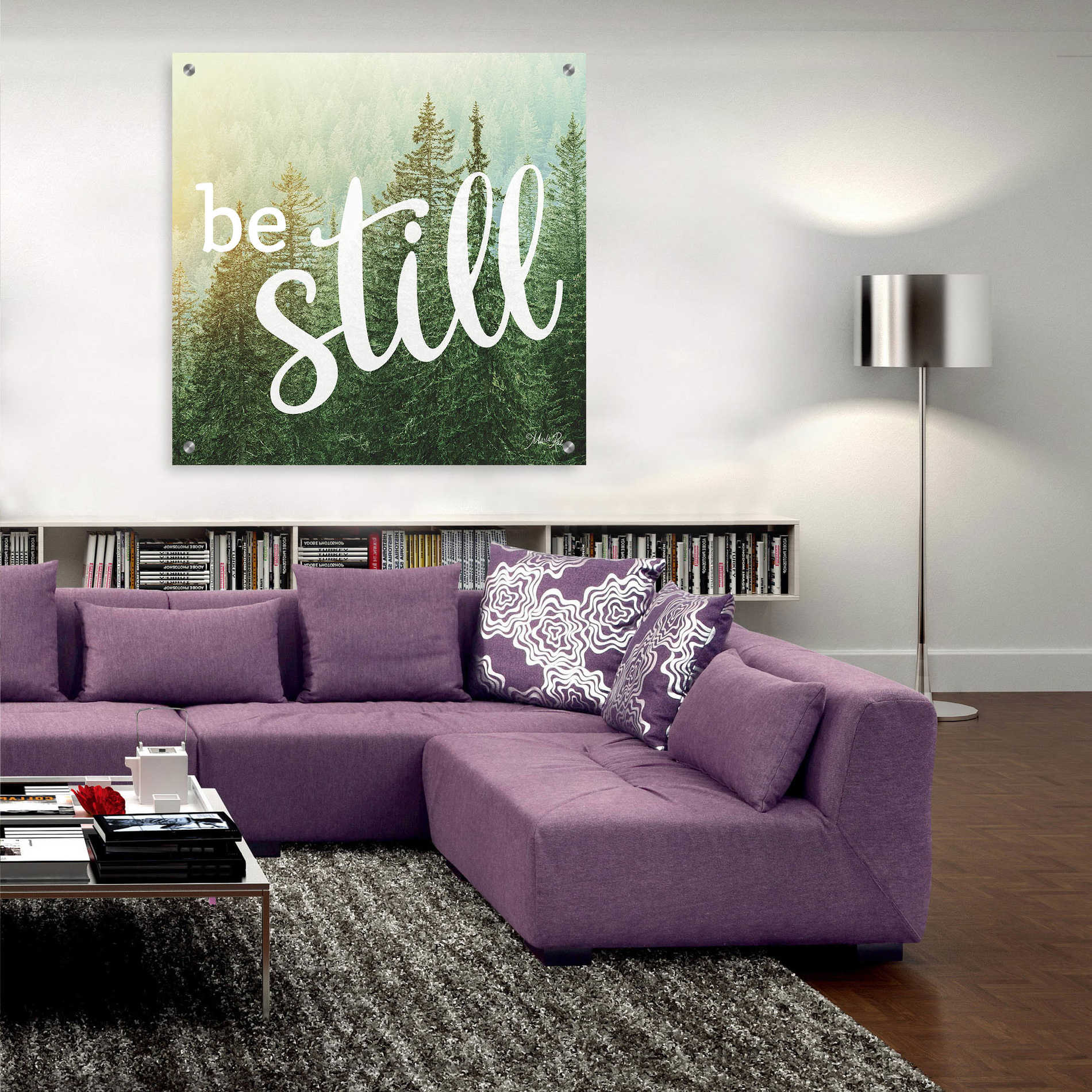 Epic Art 'Be Still' by Marla Rae, Acrylic Glass Wall Art,36x36