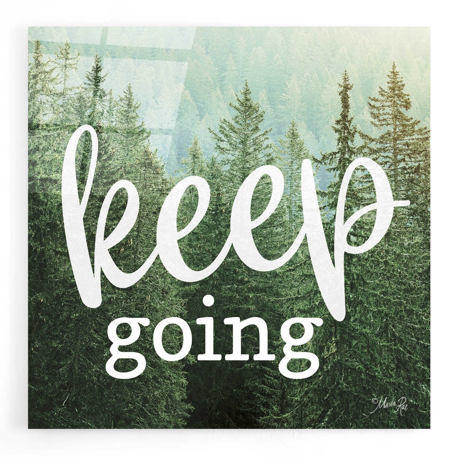 Epic Art 'Keep Going' by Marla Rae, Acrylic Glass Wall Art