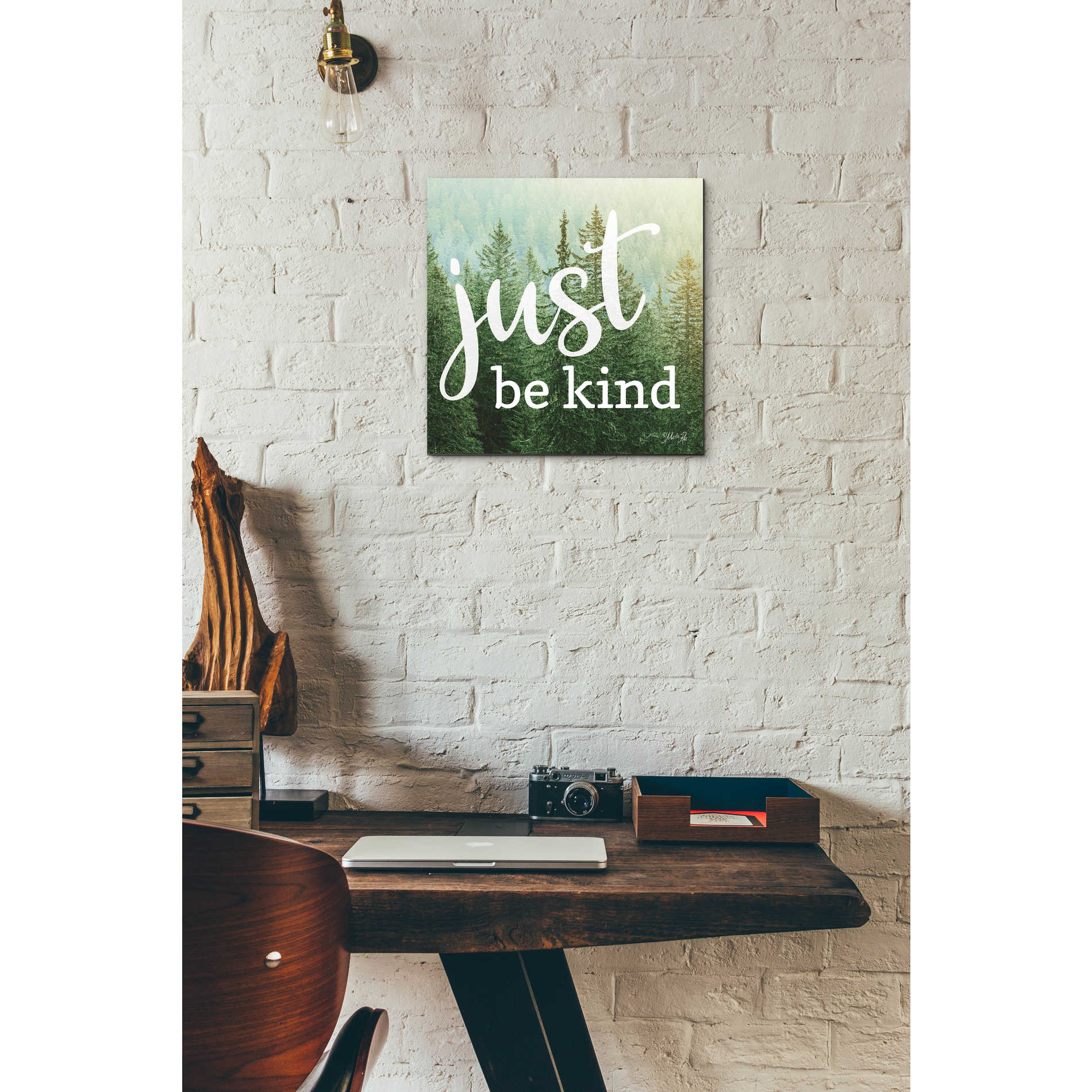 Epic Art 'Just Be Kind' by Marla Rae, Acrylic Glass Wall Art,12x12