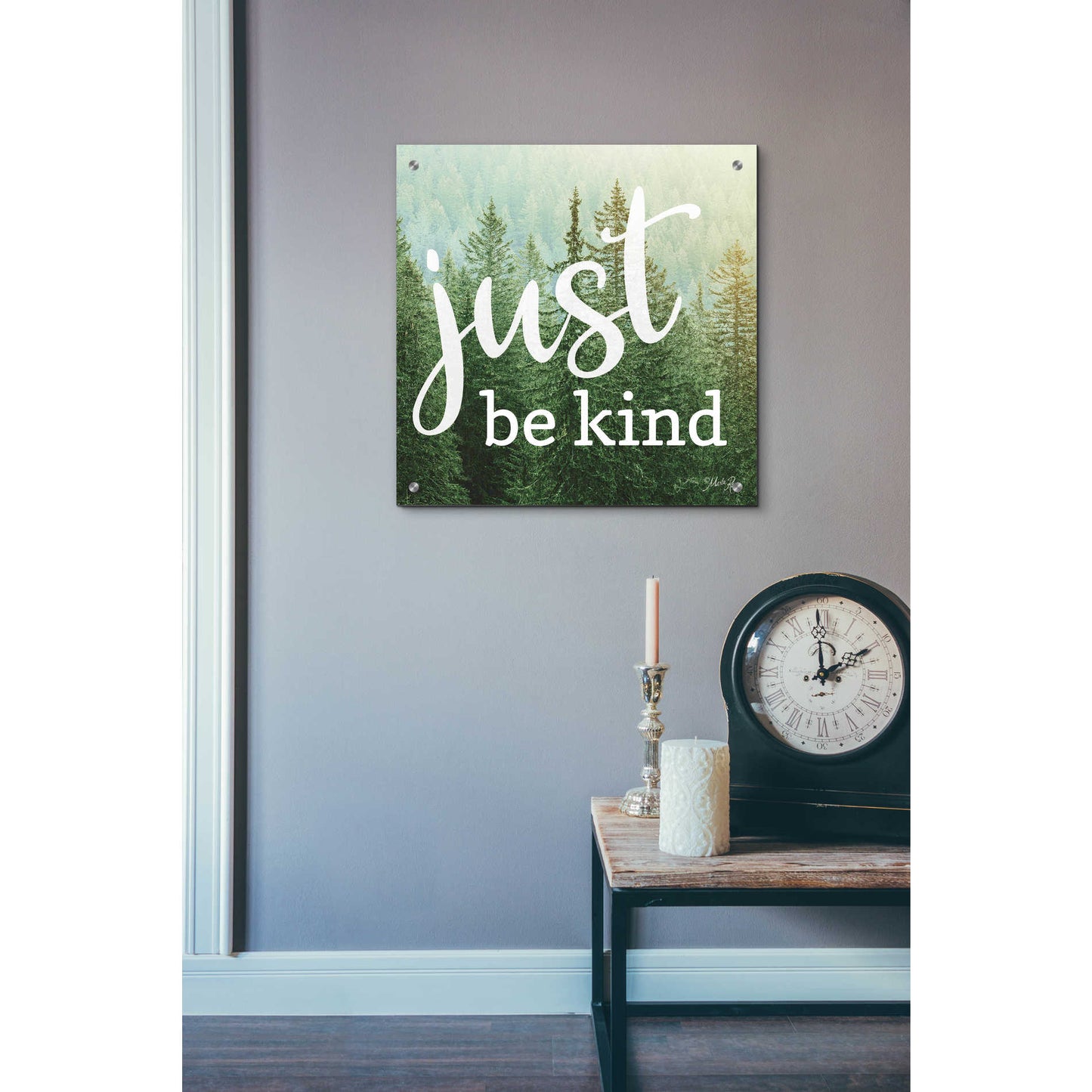 Epic Art 'Just Be Kind' by Marla Rae, Acrylic Glass Wall Art,24x24