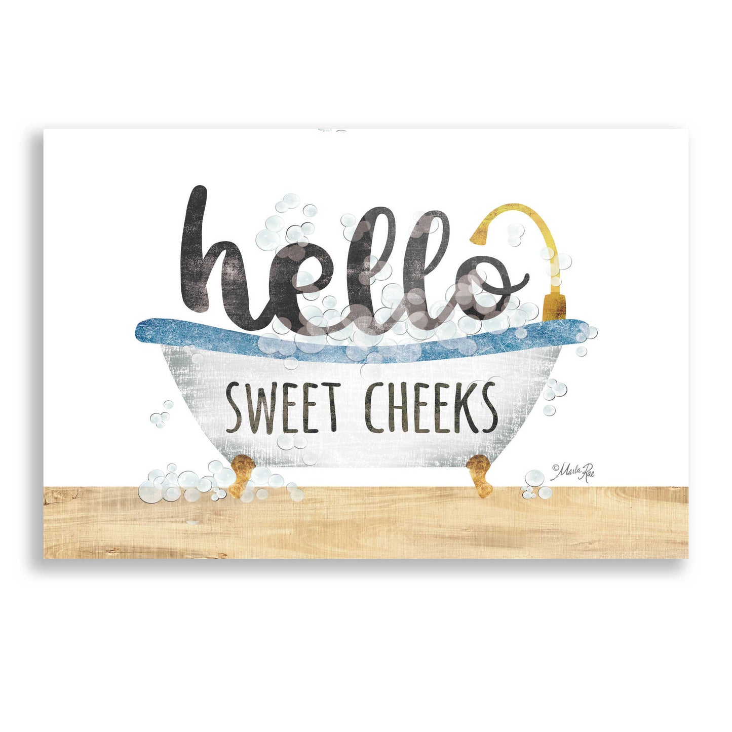 Epic Art 'Hello Sweet Cheeks' by Marla Rae, Acrylic Glass Wall Art,24x16