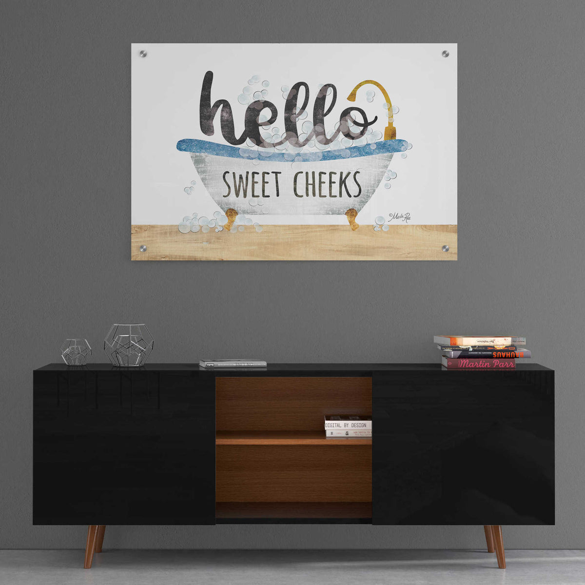 Epic Art 'Hello Sweet Cheeks' by Marla Rae, Acrylic Glass Wall Art,36x24