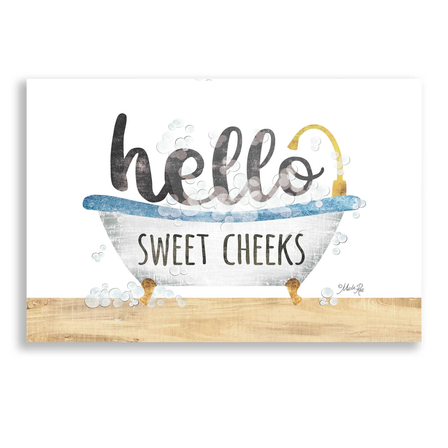Epic Art 'Hello Sweet Cheeks' by Marla Rae, Acrylic Glass Wall Art