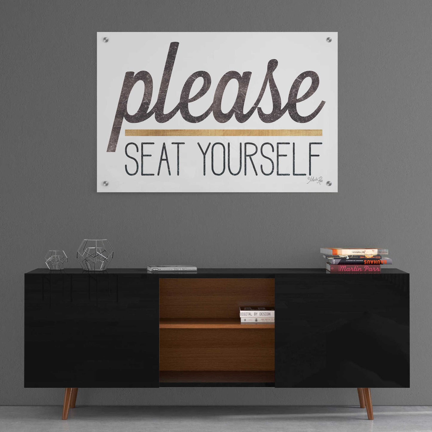 Epic Art 'Please Seat Yourself' by Marla Rae, Acrylic Glass Wall Art,36x24