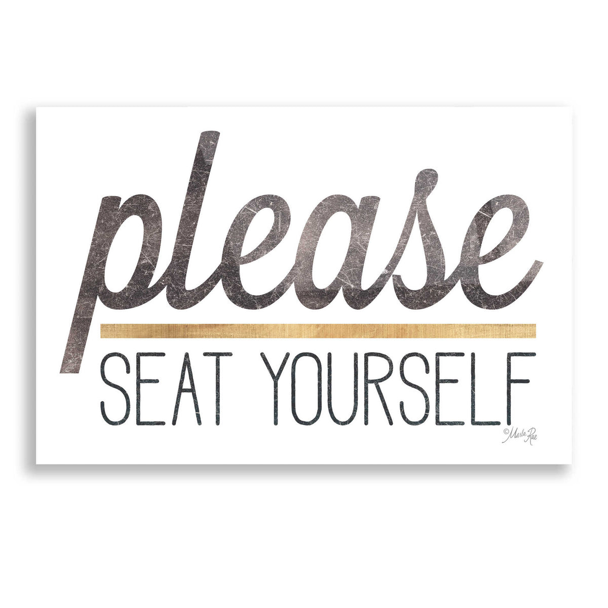 Epic Art 'Please Seat Yourself' by Marla Rae, Acrylic Glass Wall Art
