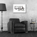 Epic Art 'Don't Be Gross - Wash Your Hands Sign' by Marla Rae, Acrylic Glass Wall Art,24x16