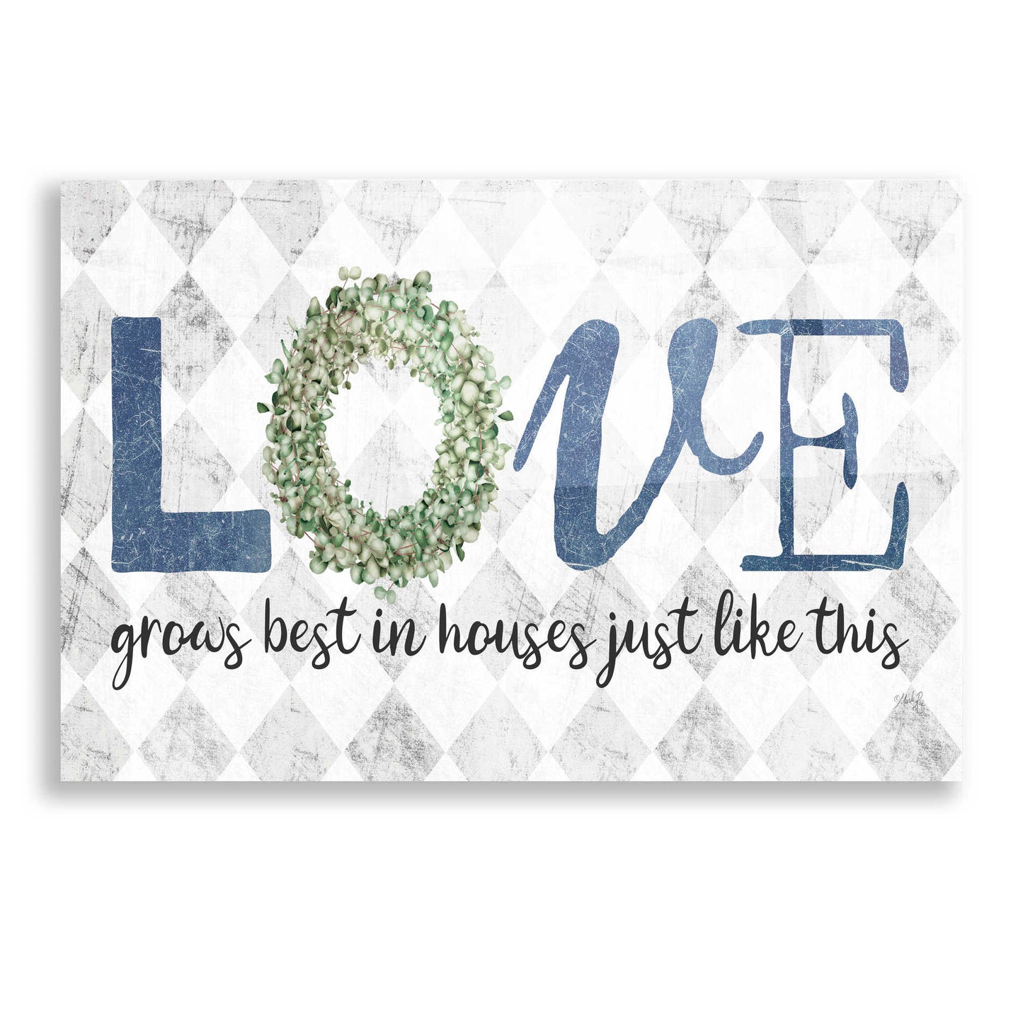 Epic Art 'Love Grows Best' by Marla Rae, Acrylic Glass Wall Art