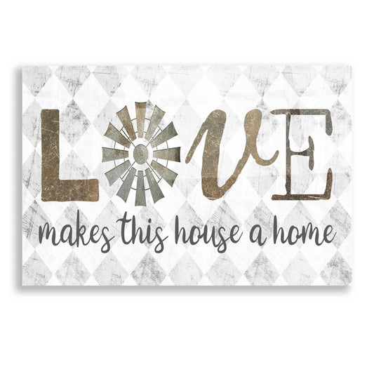 Epic Art 'Love Makes This House a Home' by Marla Rae, Acrylic Glass Wall Art