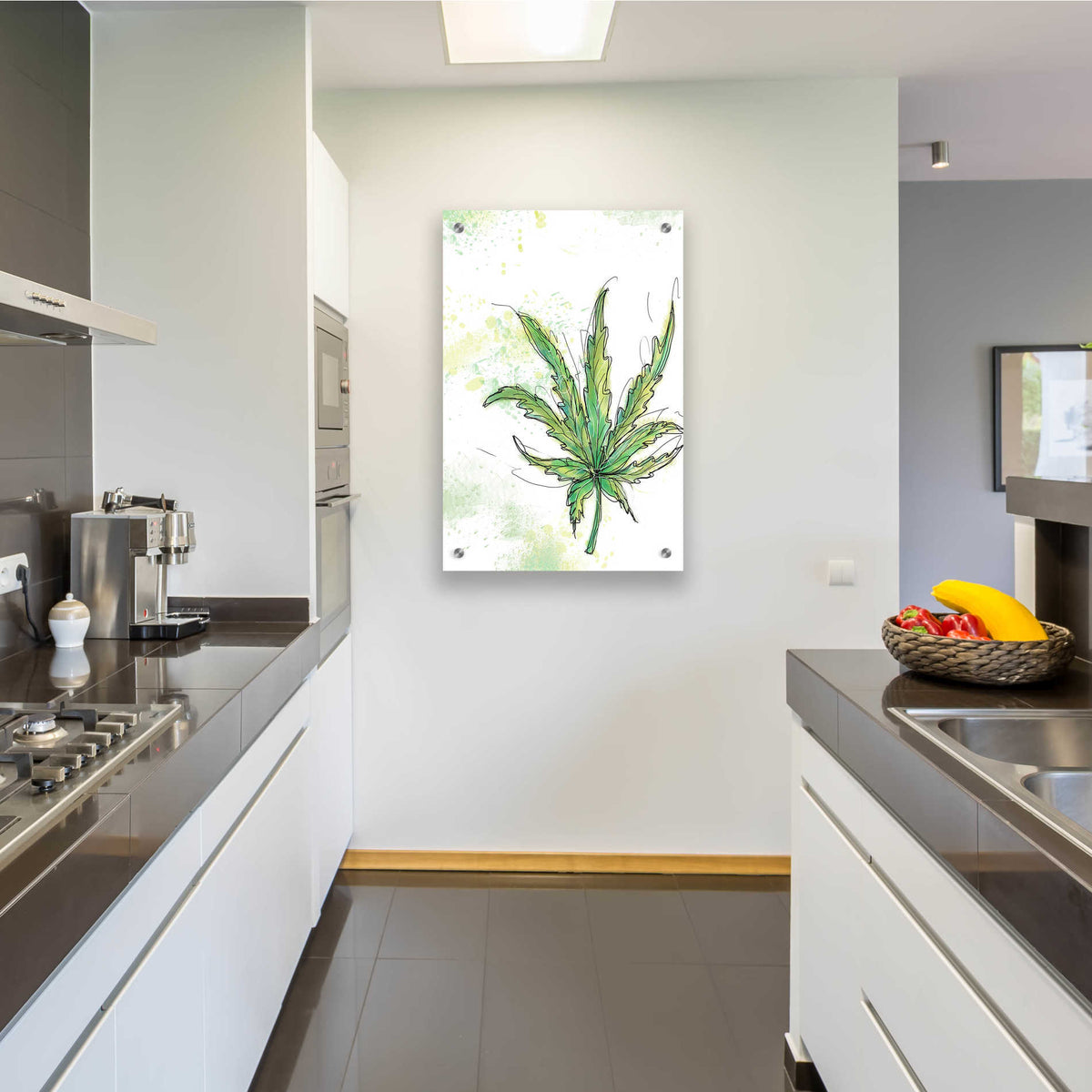 Epic Art 'Maui Sunset' by Jan Weiss, Acrylic Glass Wall Art,24x36