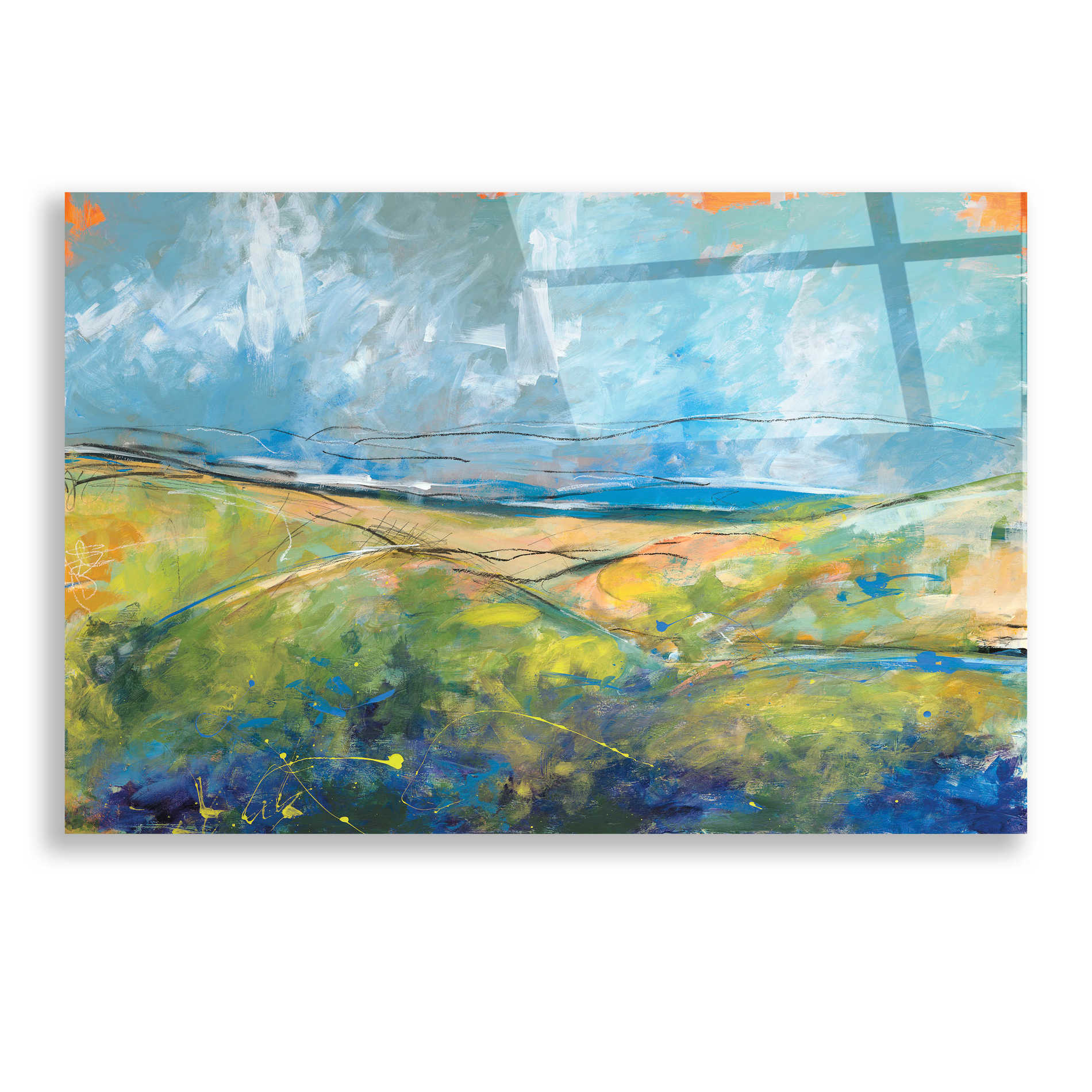 Epic Art 'Early Spring Days' by Jan Weiss, Acrylic Glass Wall Art,24x16