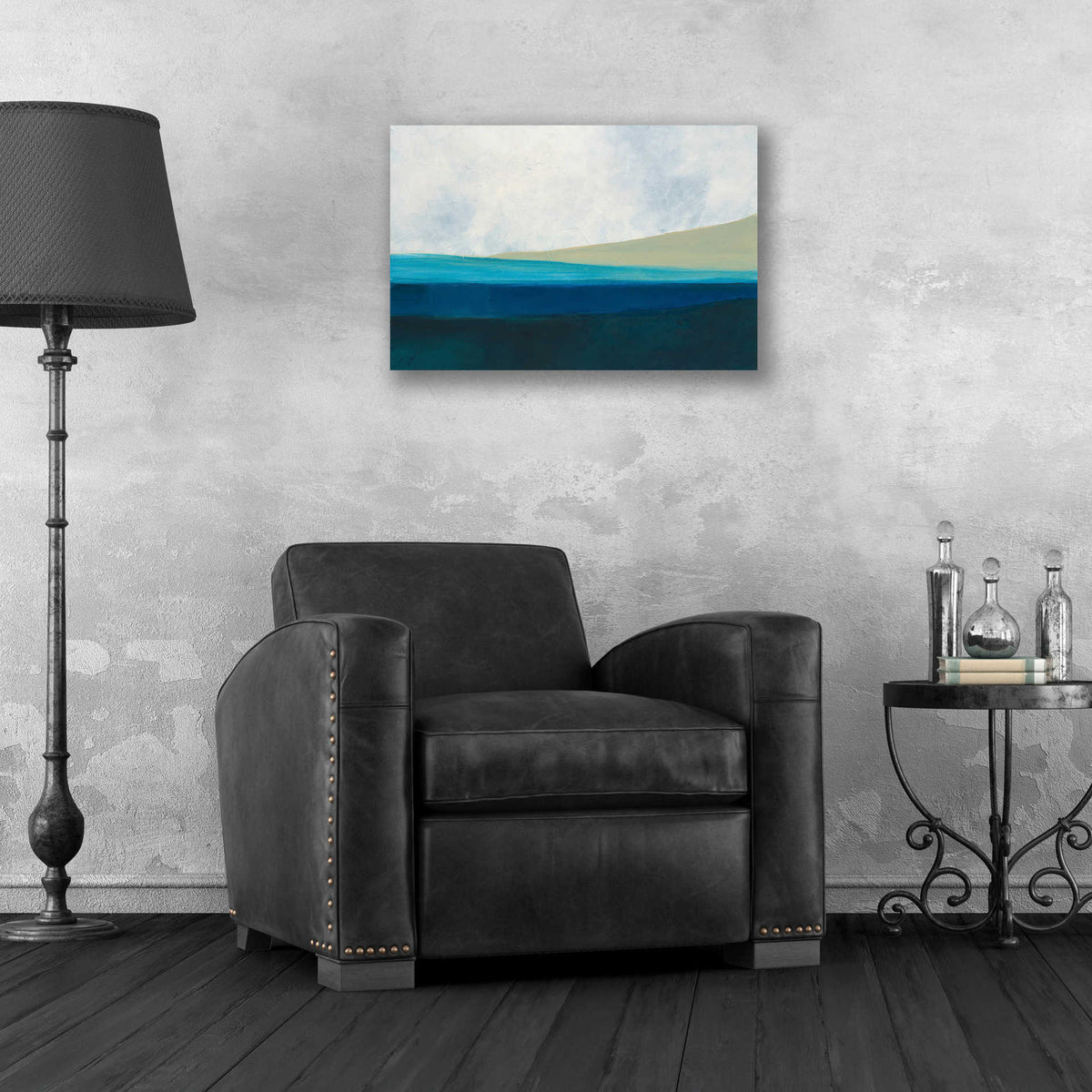 Epic Art 'Layered Earth 1' by Jan Weiss, Acrylic Glass Wall Art,24x16