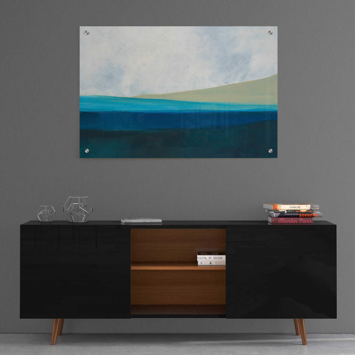 Epic Art 'Layered Earth 1' by Jan Weiss, Acrylic Glass Wall Art,36x24
