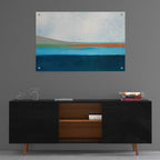 Epic Art 'Layered Earth 4' by Jan Weiss, Acrylic Glass Wall Art,36x24