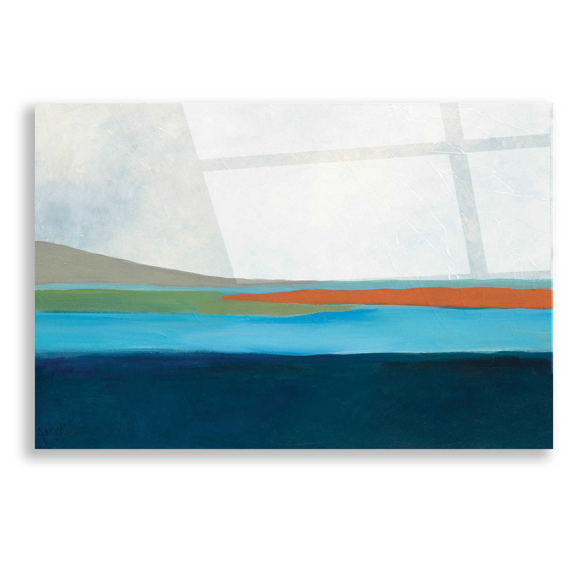 Epic Art 'Layered Earth 4' by Jan Weiss, Acrylic Glass Wall Art