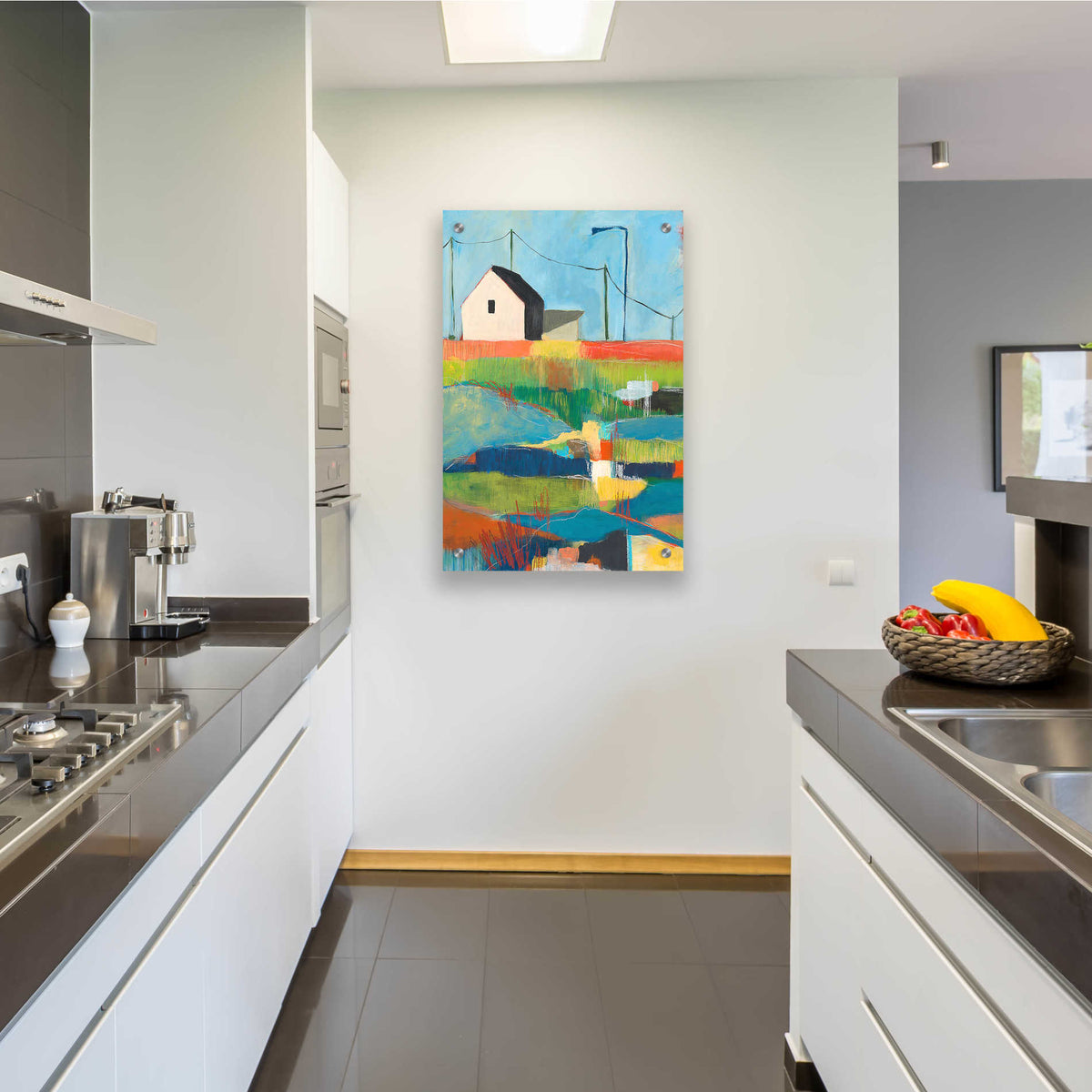 Epic Art 'Western Edge' by Jan Weiss, Acrylic Glass Wall Art,24x36