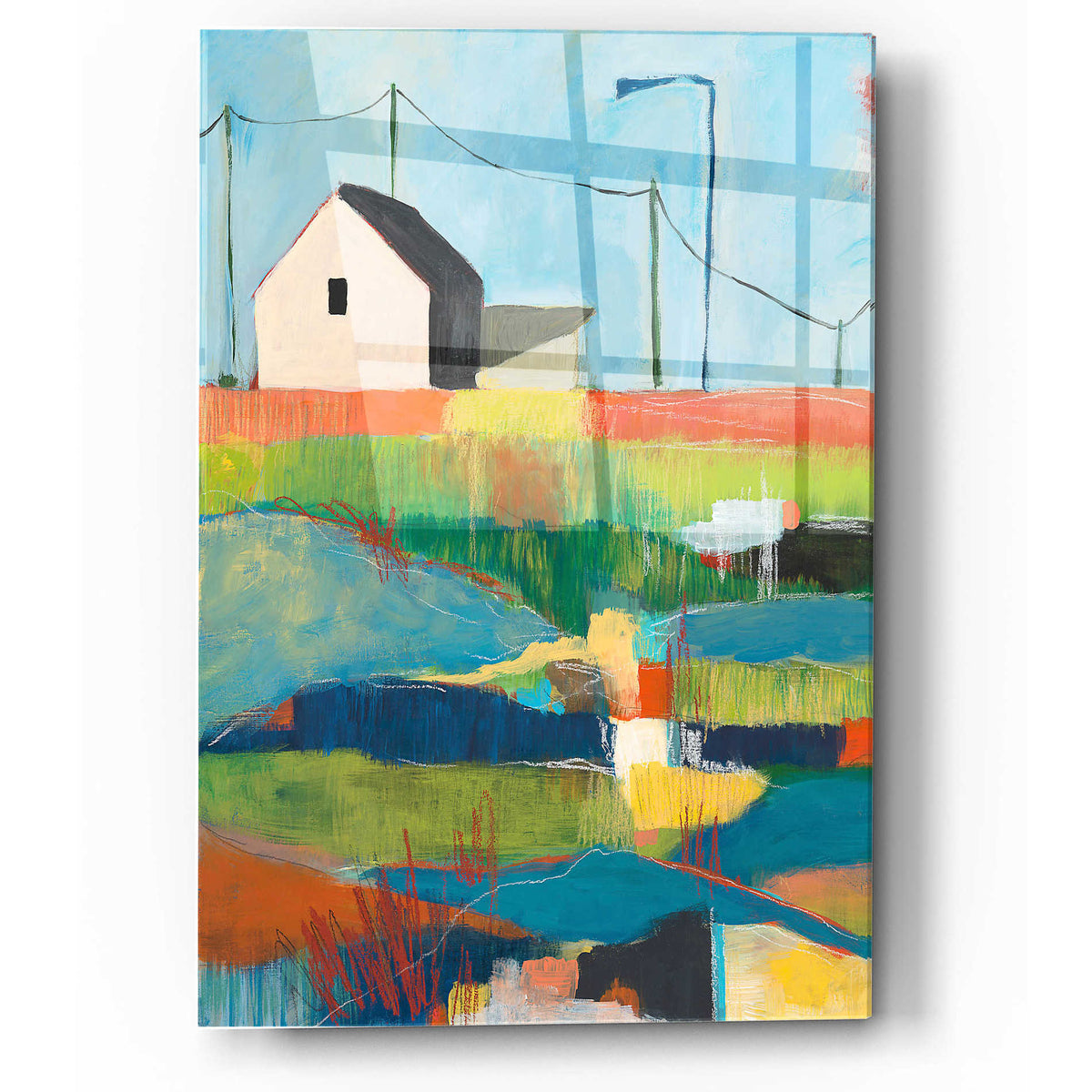 Epic Art 'Western Edge' by Jan Weiss, Acrylic Glass Wall Art