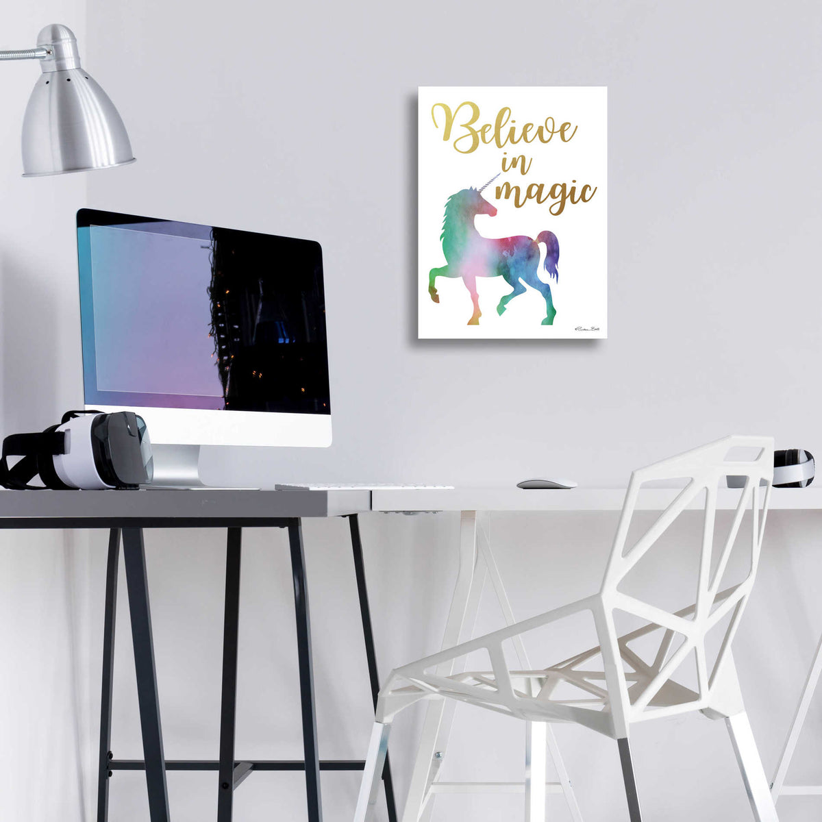 Epic Art 'Believe in Magic' by Susan Ball, Acrylic Glass Wall Art,12x16