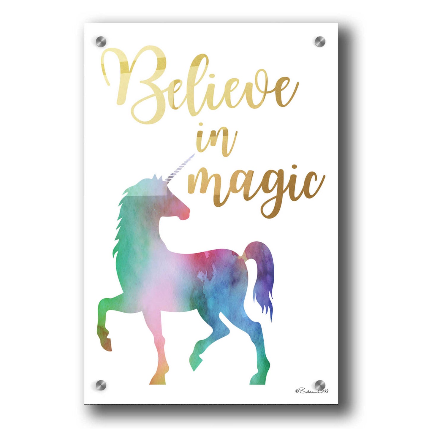 Epic Art 'Believe in Magic' by Susan Ball, Acrylic Glass Wall Art,24x36