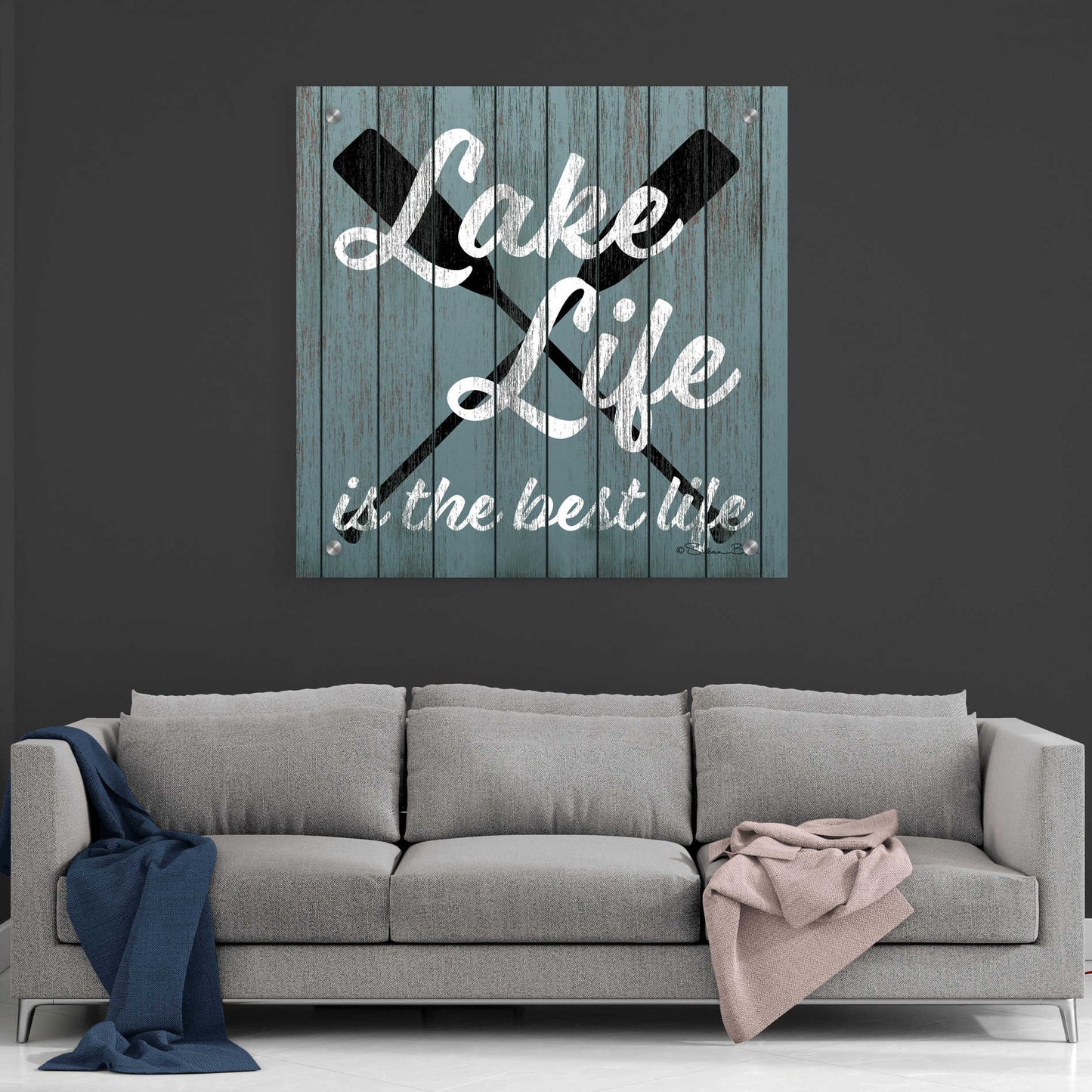Epic Art 'Lake Life' by Susan Ball, Acrylic Glass Wall Art,36x36
