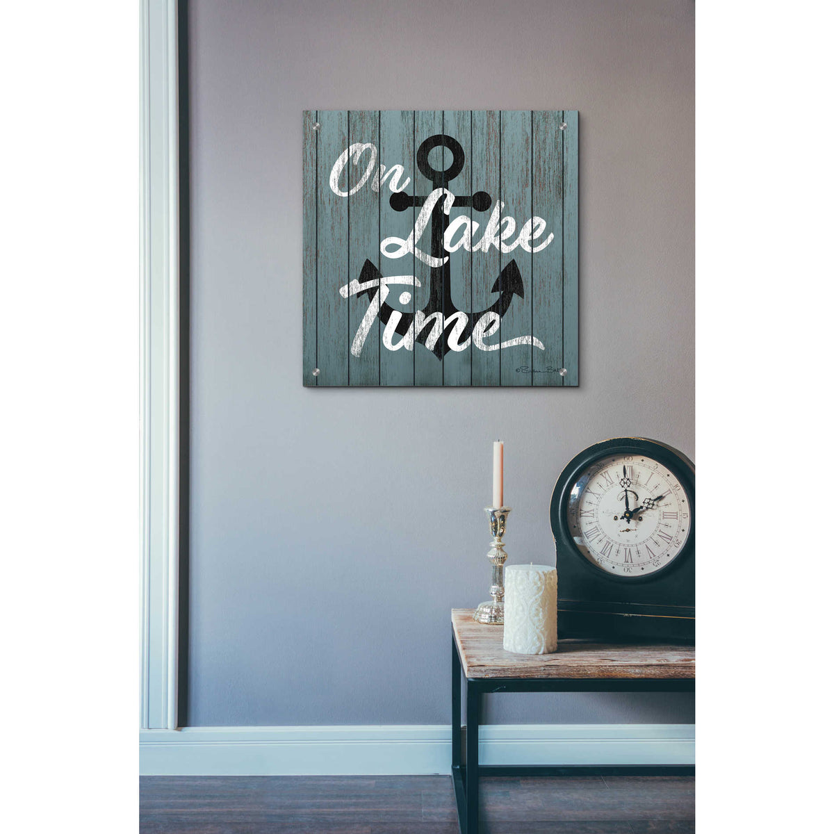 Epic Art 'On Lake Time' by Susan Ball, Acrylic Glass Wall Art,24x24
