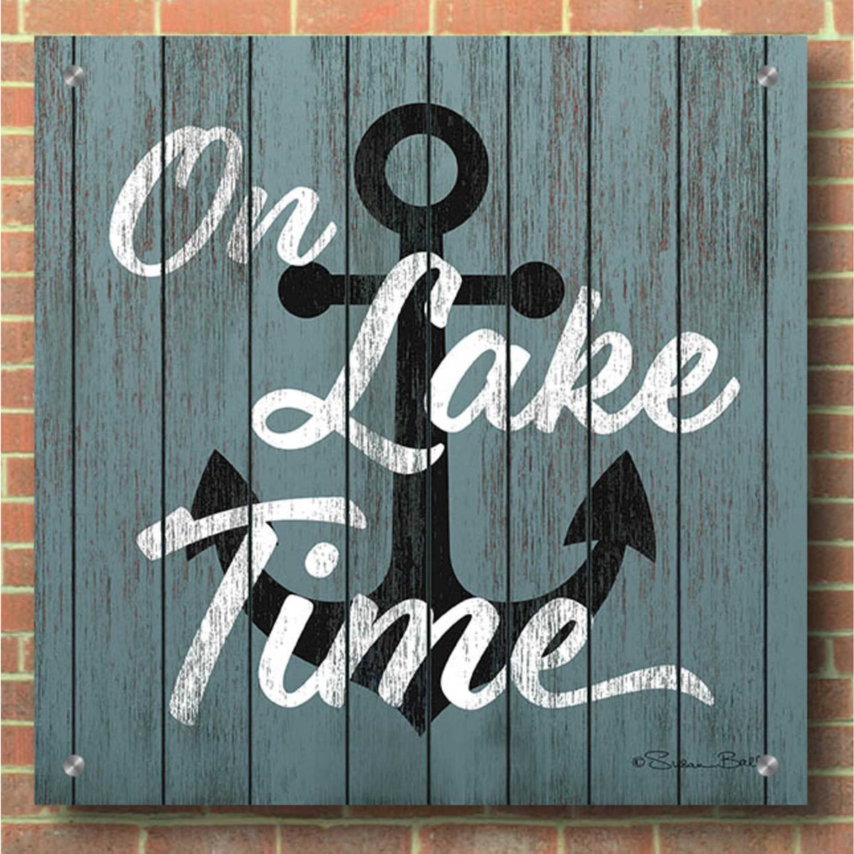 Epic Art 'On Lake Time' by Susan Ball, Acrylic Glass Wall Art,36x36