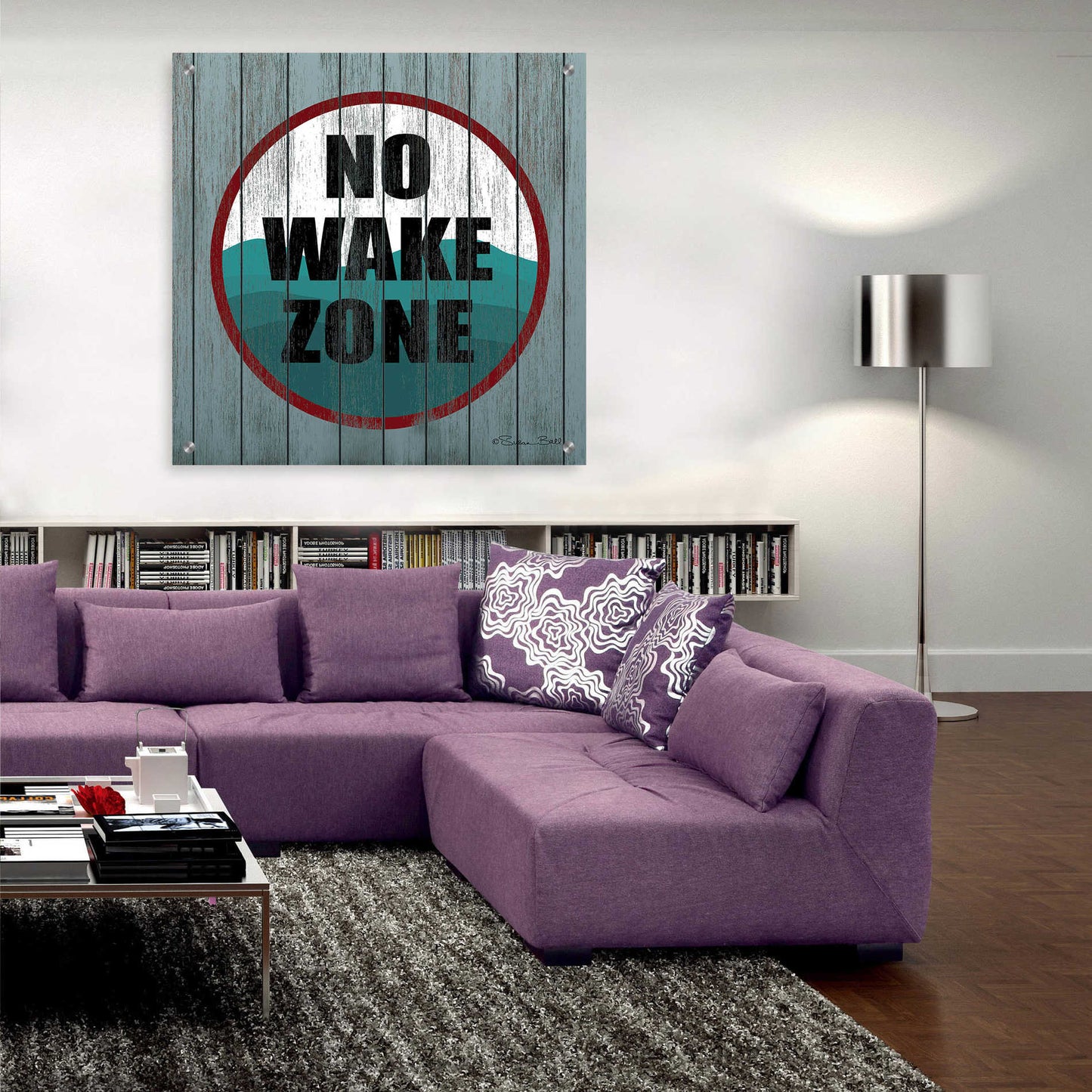 Epic Art 'No Wake Zone' by Susan Ball, Acrylic Glass Wall Art,36x36