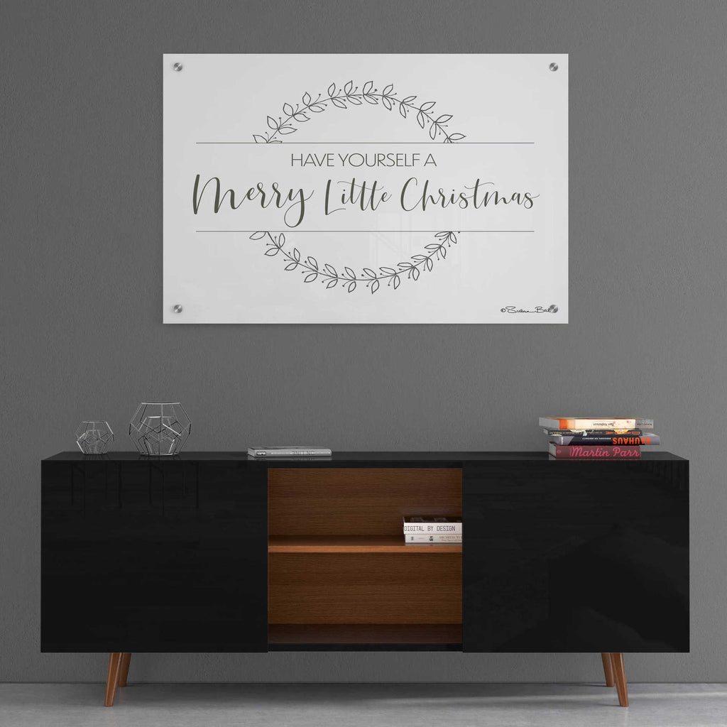 Epic Art 'Merry Little Christmas' by Susan Ball, Acrylic Glass Wall Art,36x24