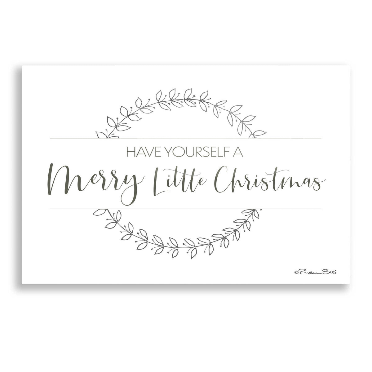 Epic Art 'Merry Little Christmas' by Susan Ball, Acrylic Glass Wall Art