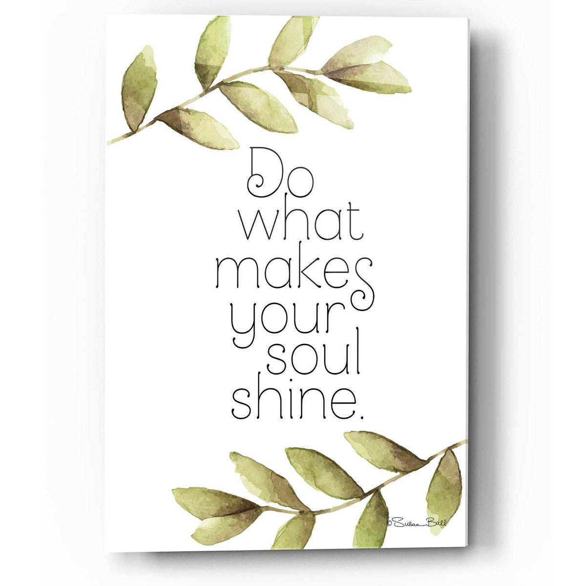 Epic Art 'Greenery Soul Shine' by Susan Ball, Acrylic Glass Wall Art